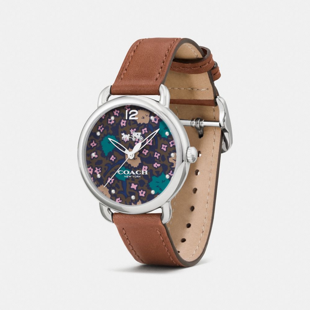 Floral best sale dial watch