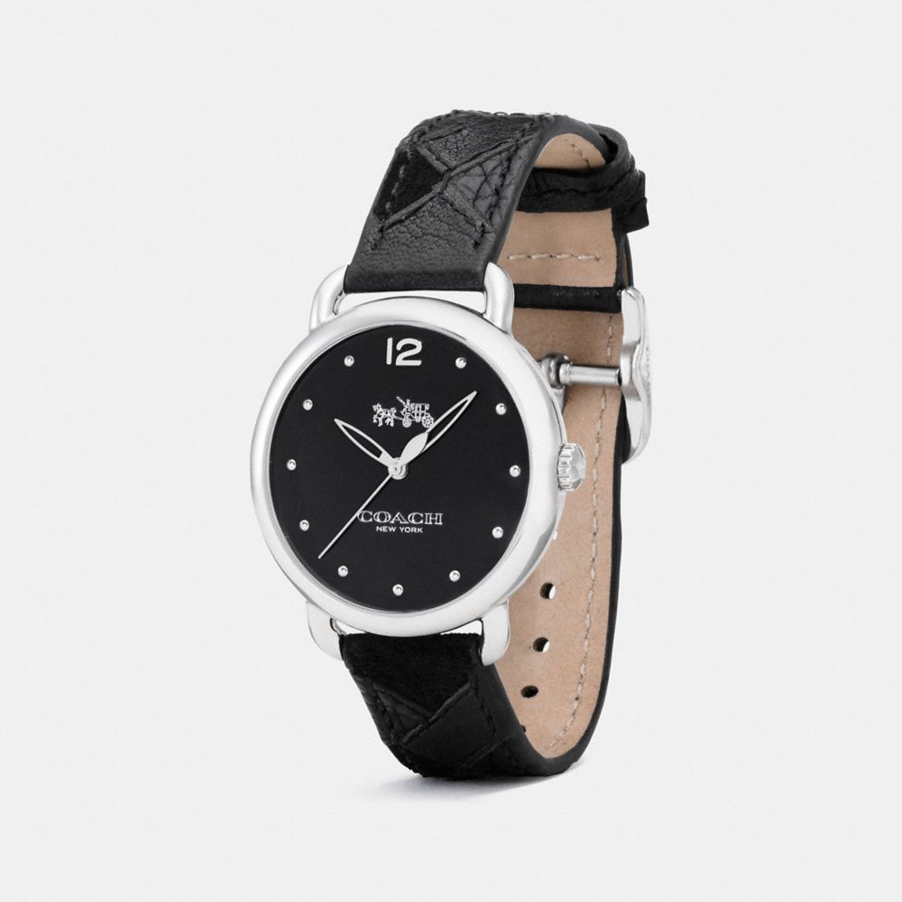 Coach delancey watch on sale leather