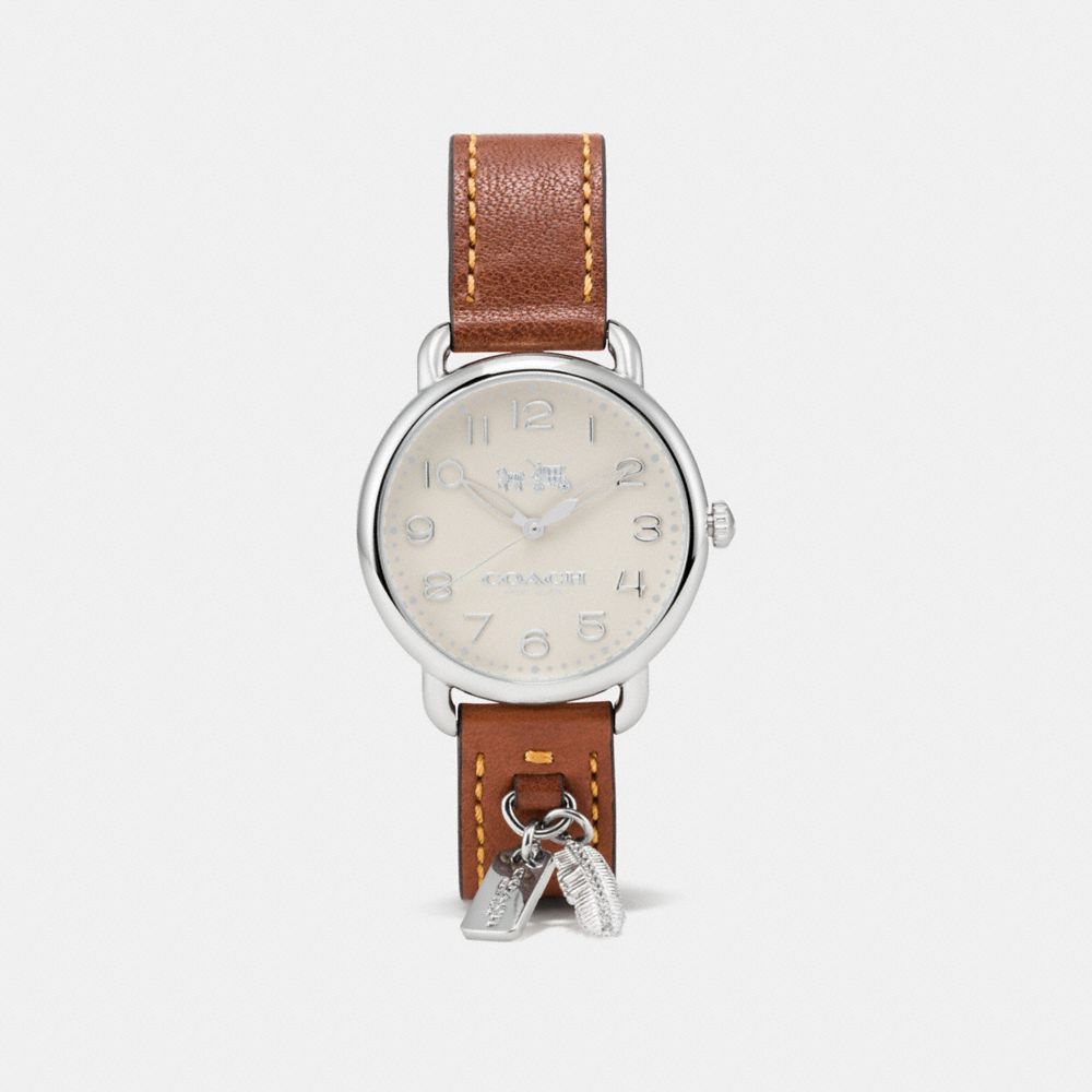 Delancey Watch With Feather Charm, 36 Mm