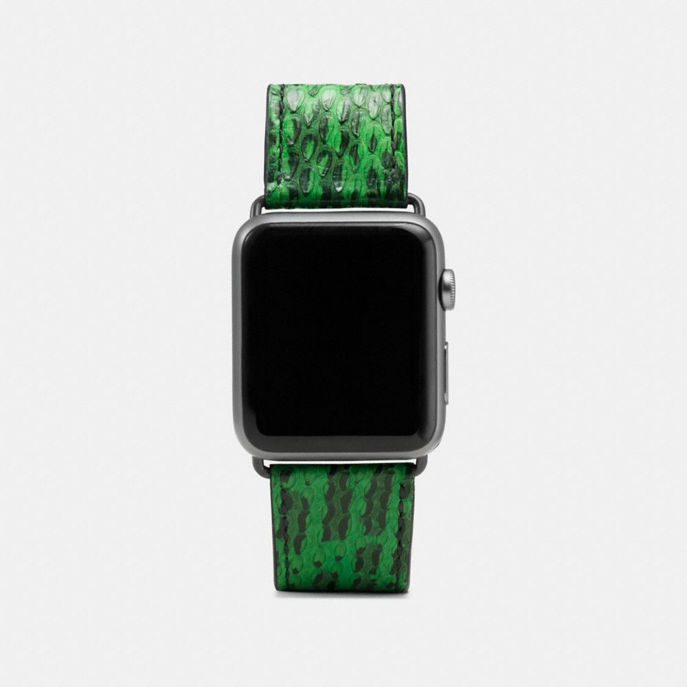 Bracelet Apple Watch® en peau de serpent